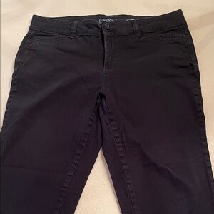Charter Club Black Bristol Skinny Ankle Khakis